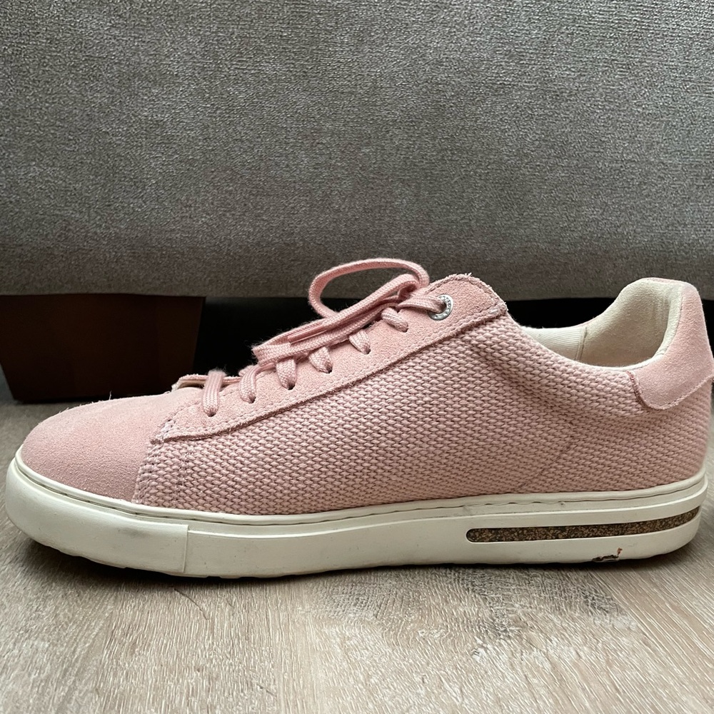 Birkenstock Pink Sneakers Suede Low-Top